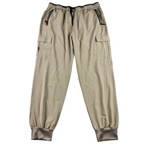 G Gradual Mens Cargo Jogger Pants Tan Khaki XXXL Lightweight Stretch Hiking Tech